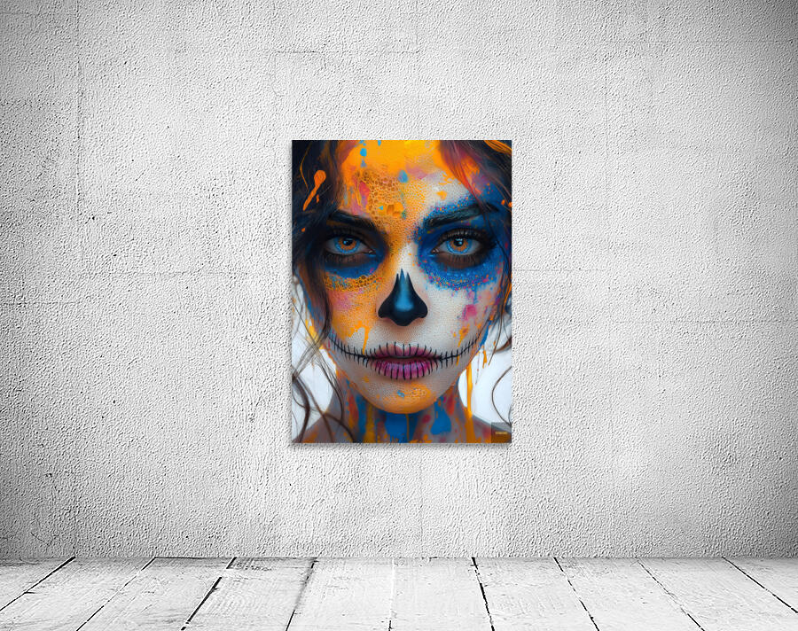 Flor De Miel Y Muerte - Flower Of Honey And Death - Dia de los Muertos Art Prints Wall Preview