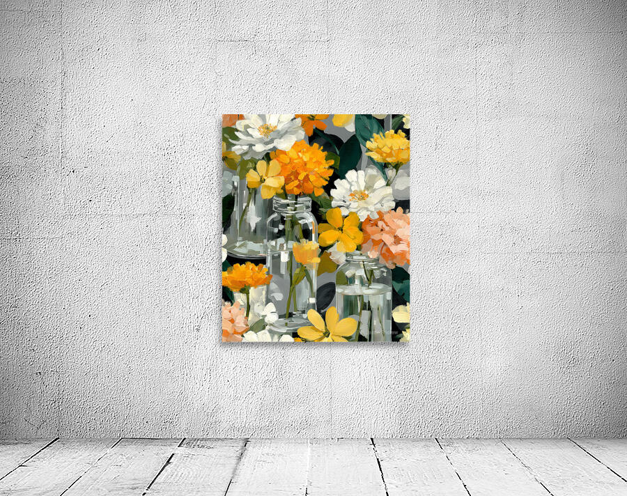 Fleurs Captives - Captive Flowers - Botanical Collage Art Prints Wall Preview