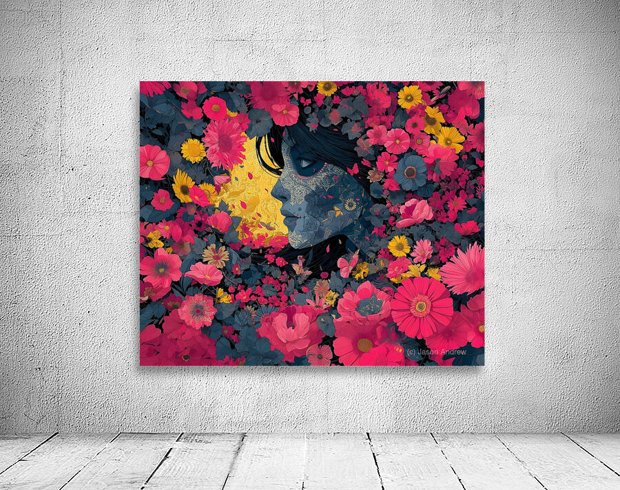 Jardin De Los Recuerdos - Garden Of Memories - Dia de los Muertos Floral Art Prints Wall Preview