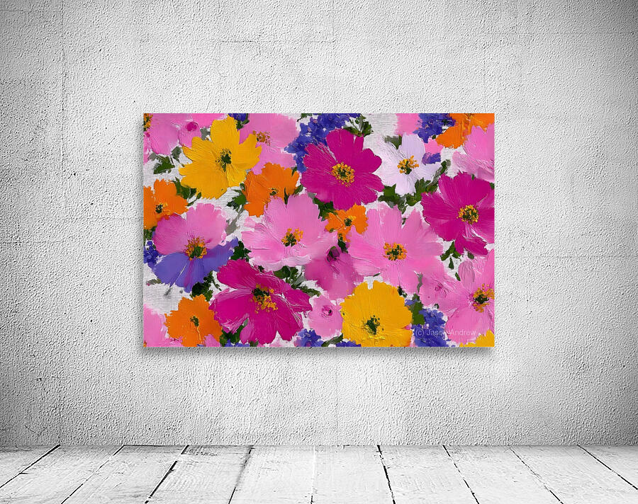 Eclat De Couleurs - Burst Of Colors - Abstract Floral Art Prints Wall Preview