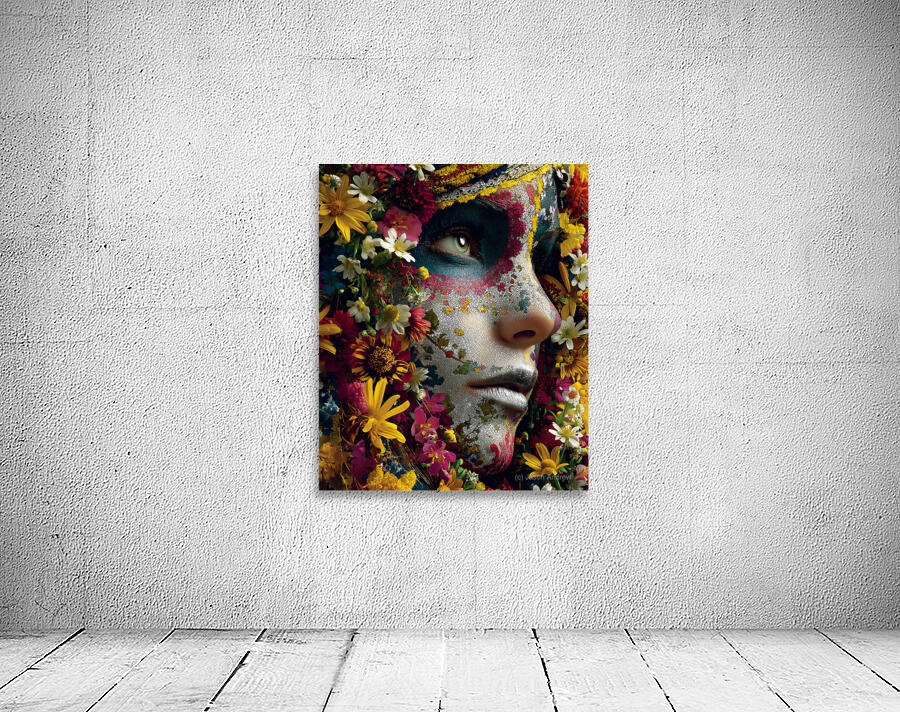 La Reina De Las Flores - The Queen Of Flowers - Pop Surreal Floral Art Prints Wall Preview