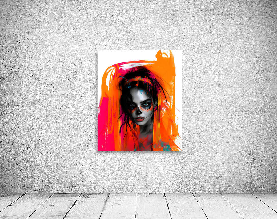 Fuego De Los Muertos - Fire Of The Dead - Dia De Los Muertos Art Prints Wall Preview