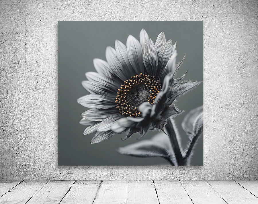 Sunflower Selfie 9 - Sunflower Portrait Art Prints Wall Preview