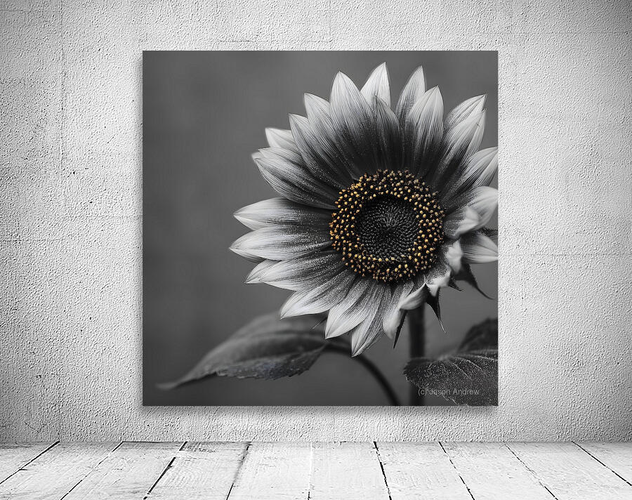 Sunflower Selfie 15 - Sunflower Portrait Art Prints Wall Preview