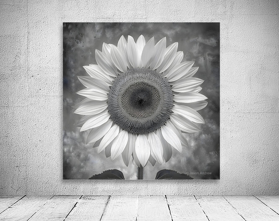 Sunflower Selfie 17 - Sunflower Portrait Art Prints Wall Preview