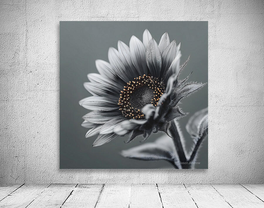 Sunflower Selfie 19 - Sunflower Portrait Art Prints Wall Preview