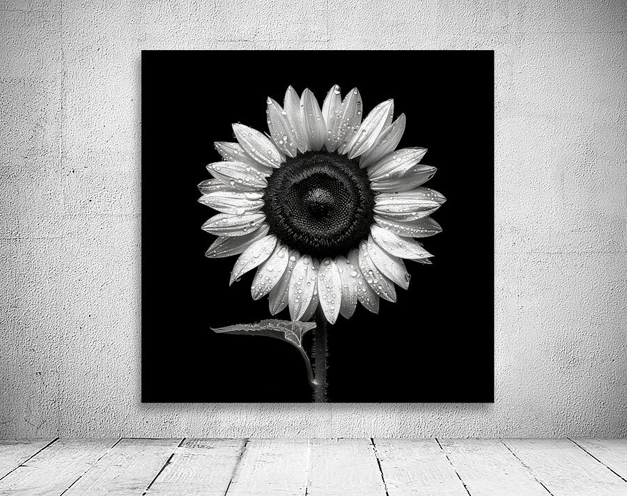 Sunflower Selfie 22 - Sunflower Portrait Art Prints Wall Preview