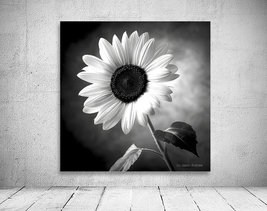 Sunflower Selfie 21 - Sunflower Portrait Art Prints Wall Preview