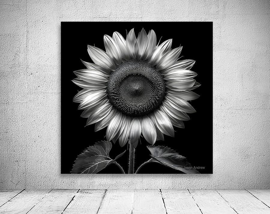 Sunflower Selfie 25 - Sunflower Portrait Art Prints Wall Preview