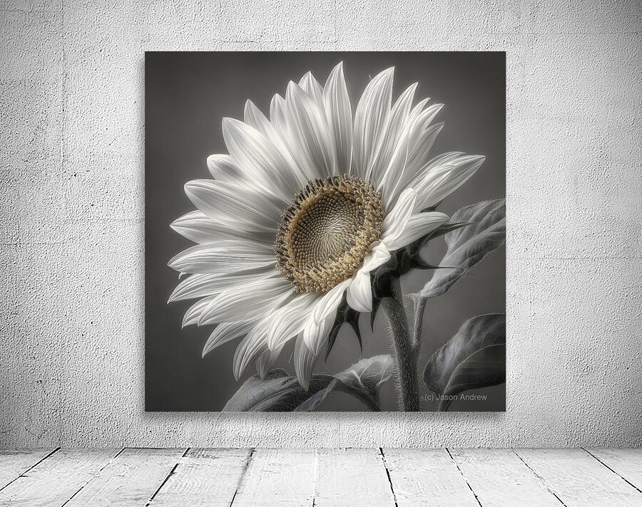 Sunflower Selfie 23 - Sunflower Portrait Art Prints Wall Preview