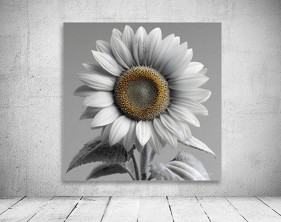 Sunflower Selfie 26 - Sunflower Portrait Art Prints Wall Preview