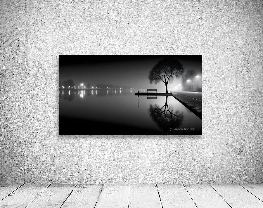 Sit And Reflect - Minimal Monochrome Art Prints Wall Preview
