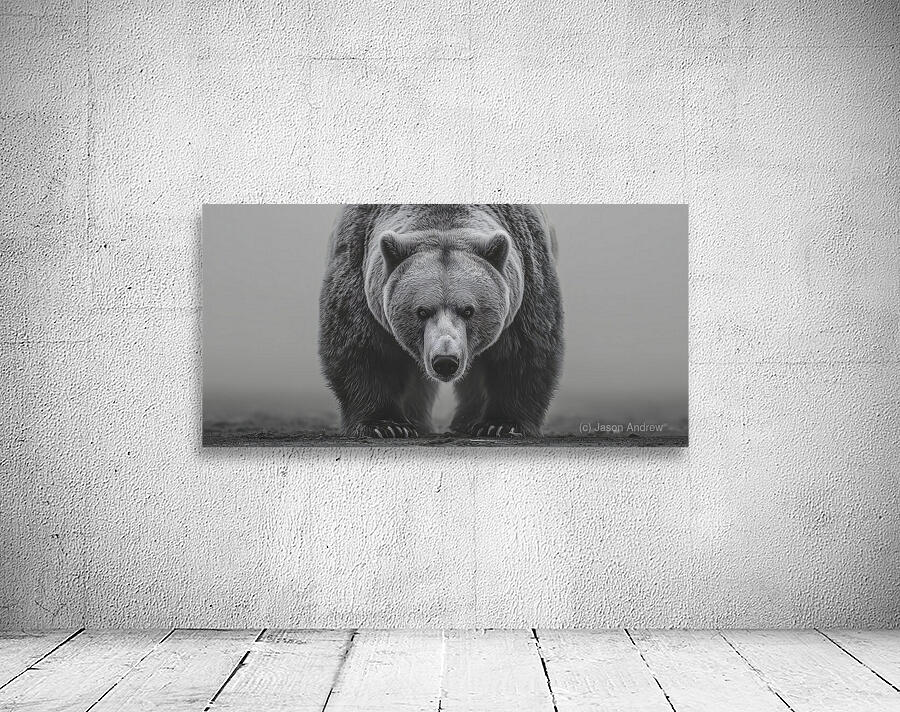 Apex Predator – Bear Portrait Art Print Wall Preview