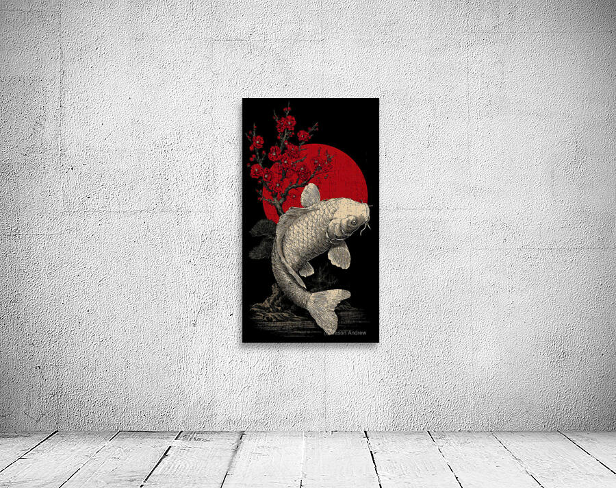 Akai Taiyo 赤い太陽 - Red Sun - Japanese Minimal Art Prints Wall Preview