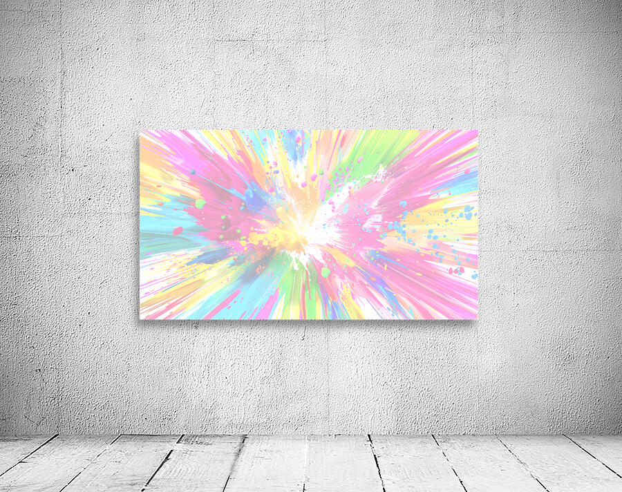 Paintbomb – Color Splash Abstract Art Print Wall Preview