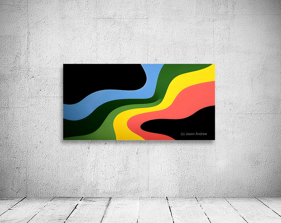 Wavelength – Modern Abstract Art Print Wall Preview