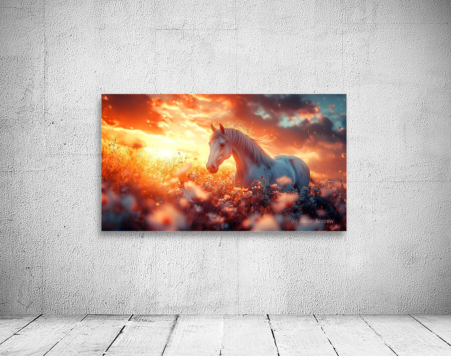 Wild and Free – Wildlife Landscape Art Print Wall Preview