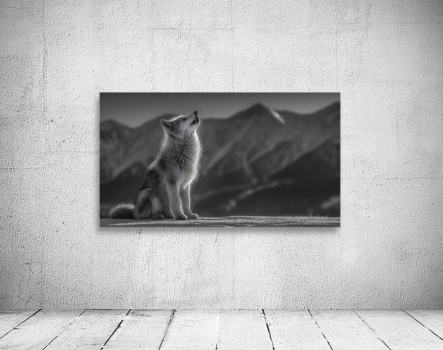 Running Companion – Wildlife Motion Art Print Wall Preview