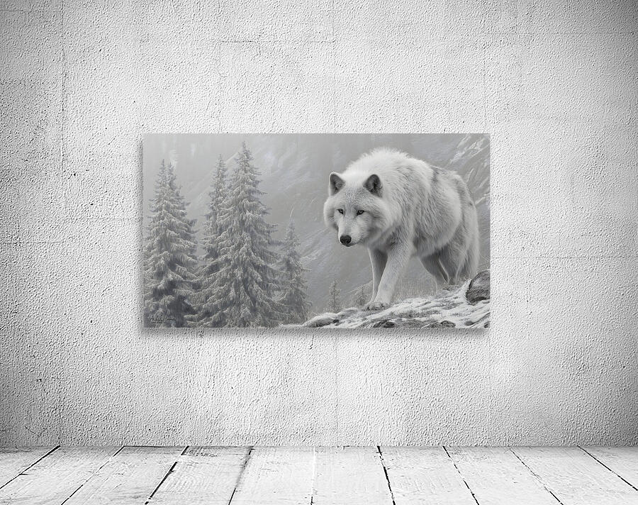 Quiet Companion – Wildlife Portrait Art Print Wall Preview