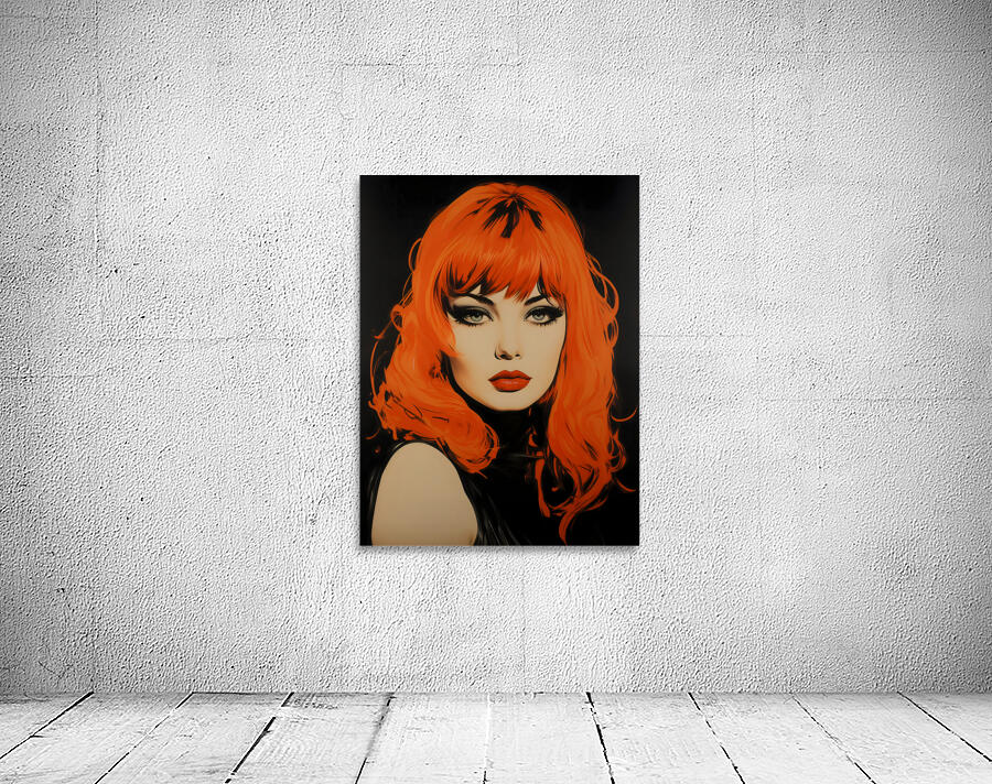 Fatal Flame – Vintage Fashion Art Print Wall Preview