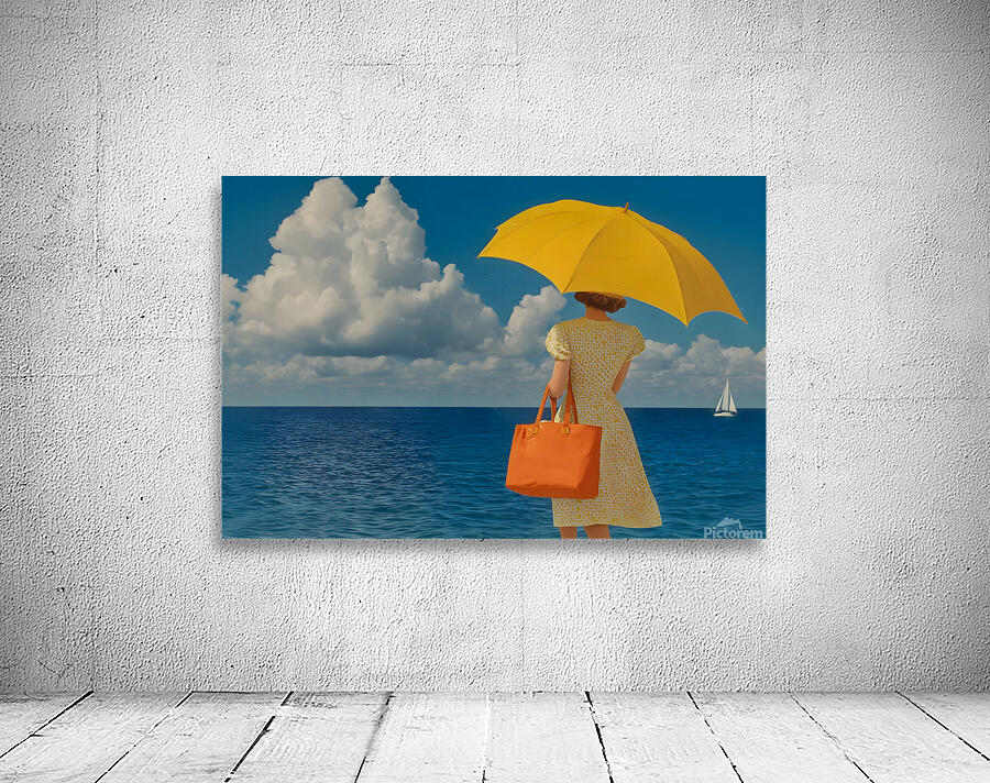 Shade of Summer – Vintage Beach Poster Art Print Wall Preview