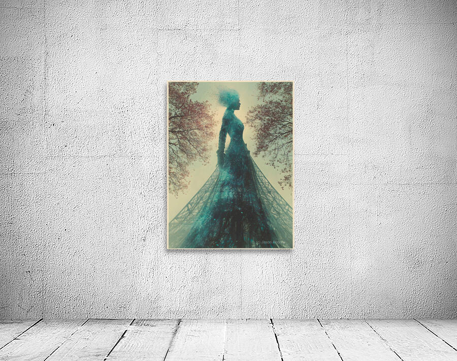 The Lady of Paris – Vintage Fashion Art Print Wall Preview