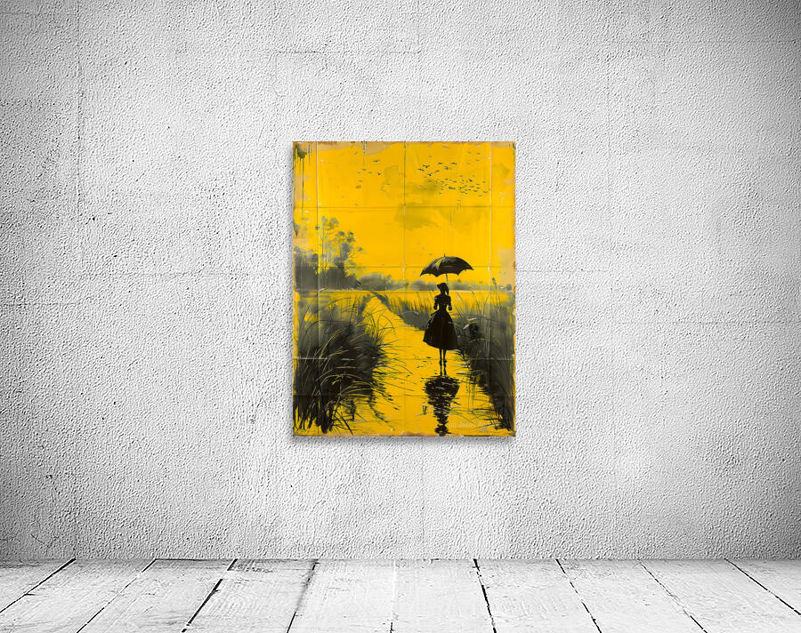 Silence at Sunset – Vintage Romantic Art Print Wall Preview