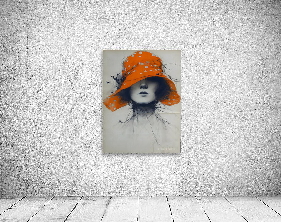 The Lady of the Hat – Vintage Fashion Art Print Wall Preview