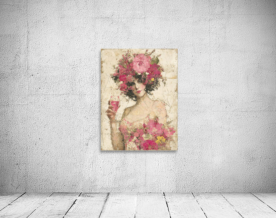 La Dame en Fleurs – The Lady in Bloom Vintage Poster Art Print Wall Preview