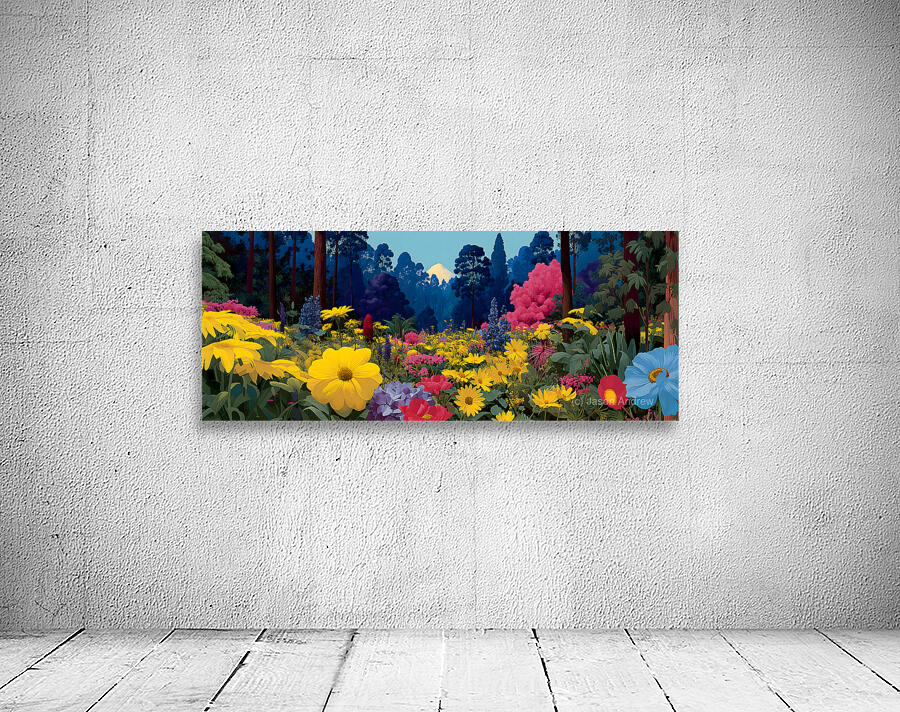 Vibe Bloom – Colorful Floral Art Print Wall Preview