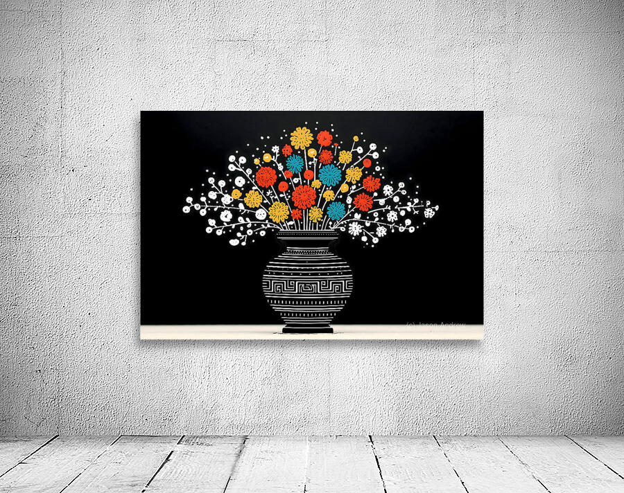 Pop Botanique – Botanical Pop Art Print Wall Preview