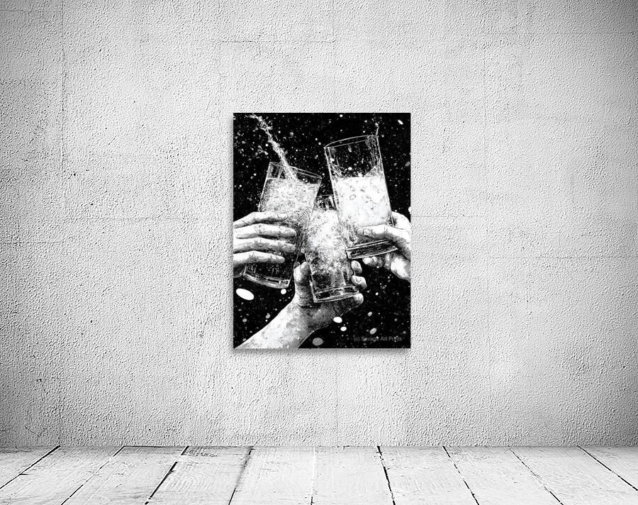 Cheers – Champagne Toast Art Print Wall Preview