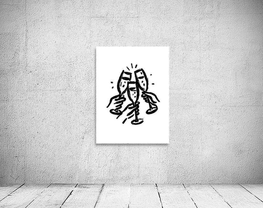 Happy New Year – Festive Celebration Art Print Wall Preview