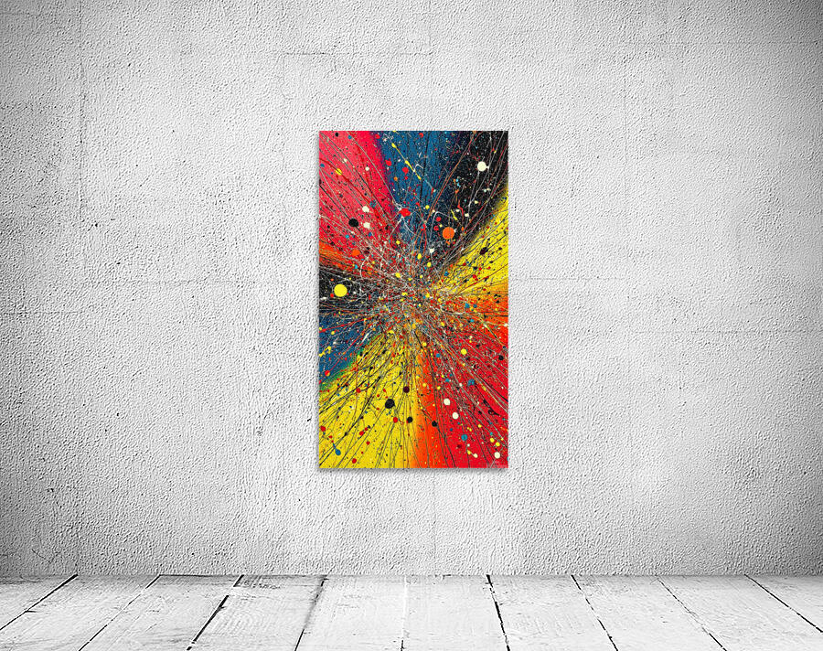 Chaotic Clarity – Anxiety Abstract Print Wall Preview