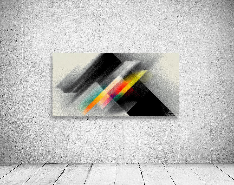 Prism Shift – Geometric Gradient Abstract Print Wall Preview
