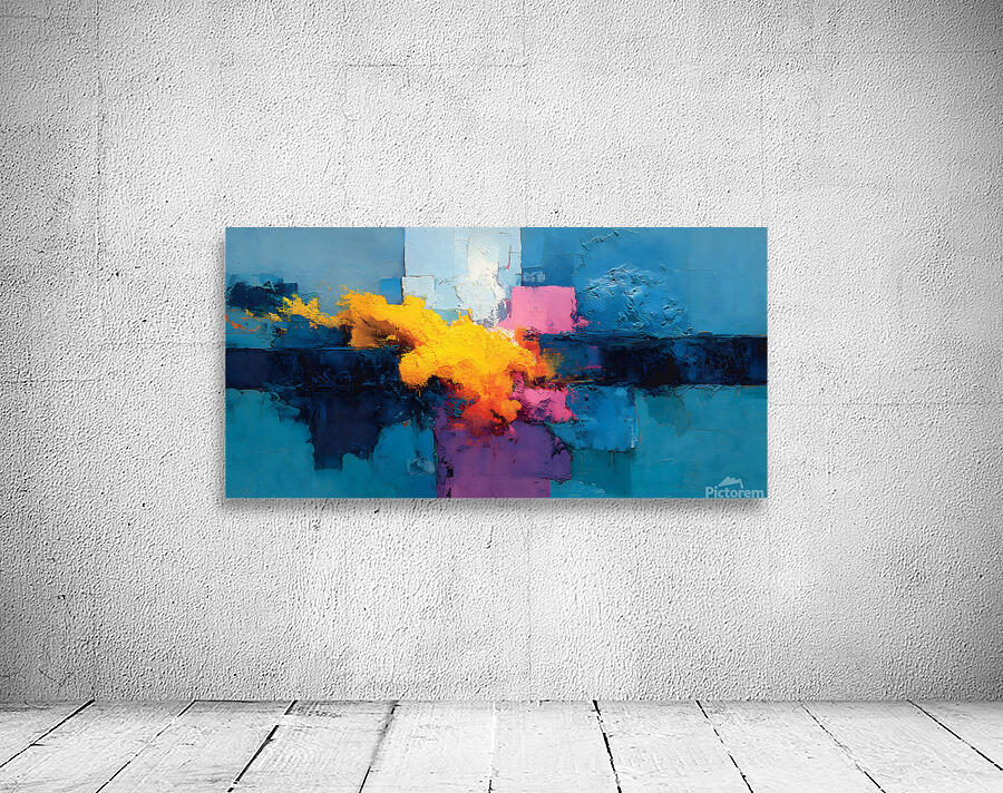 Edge of Light – Geometric Horizon Abstract Print Wall Preview