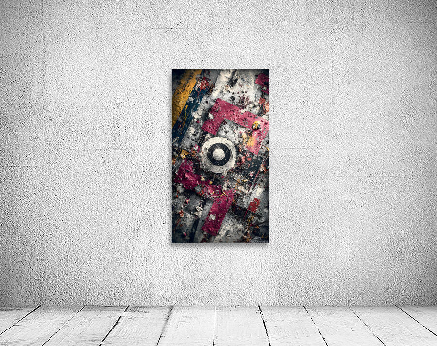 Urban Target – Gritty Texture Abstract Print Wall Preview