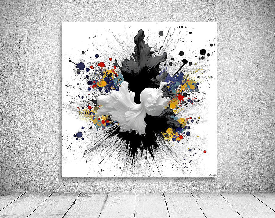 Catalyst Bloom – Ink & Color Explosion Print Wall Preview