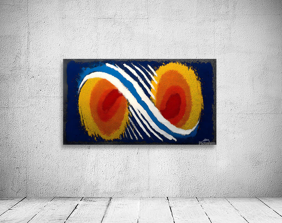 Tangerine Twins – Retro Pop Abstract Print Wall Preview