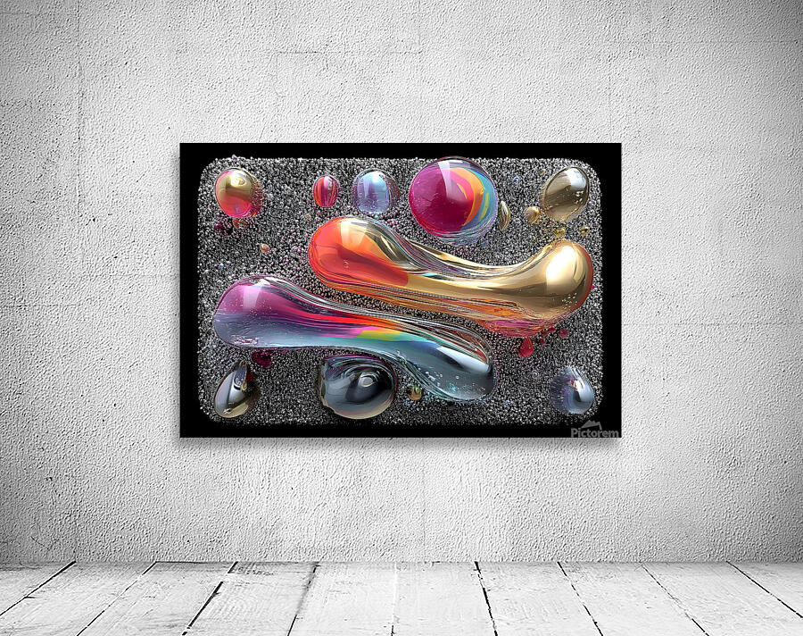 Space Jelly – Cosmic Surrealism Art Print Wall Preview