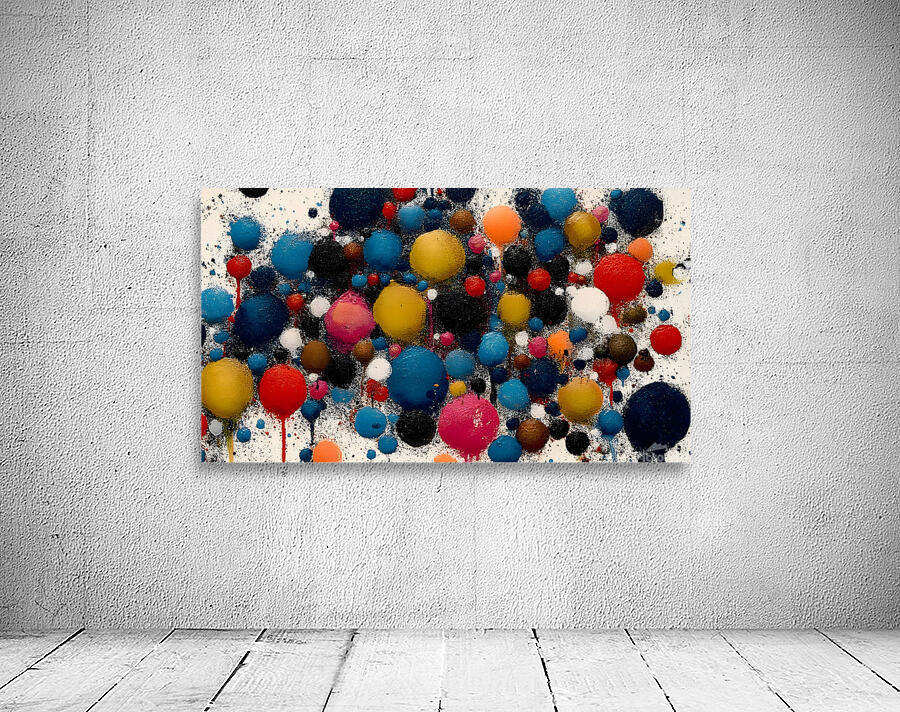 Balloon Room – Playful Pop-Color Abstract Print Wall Preview