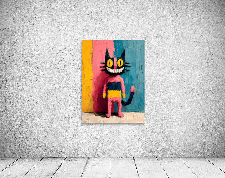 The Laughing Cat – Contemporary Pop Art Print Wall Preview