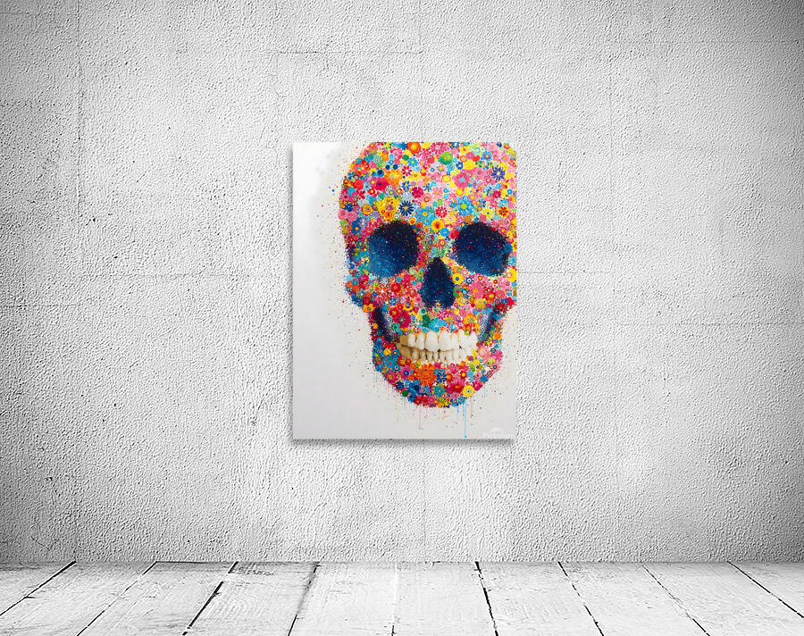 Garden of the Dead – Floral Skull Art Wall Preview