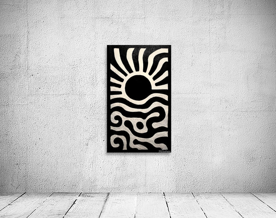 Heatwave – Minimal Abstract Print Wall Preview
