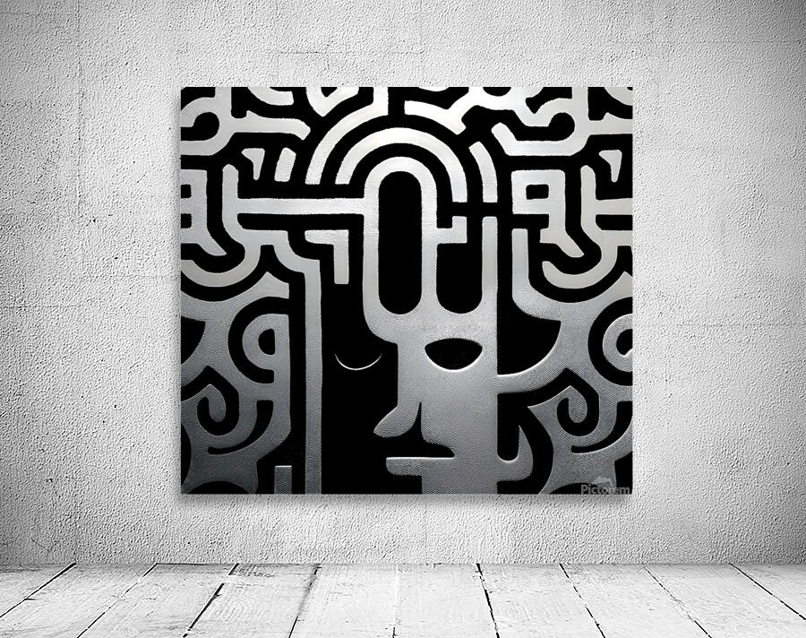 The Pattern of Thought – Minimal Abstract Print Wall Preview