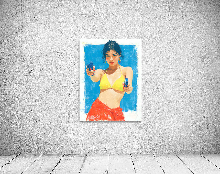 Femme Fatale – Pop Culture Portrait Print Wall Preview
