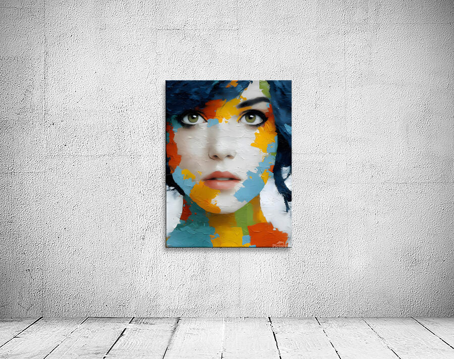 Faces of Panic II – Pop Expressionism Print Wall Preview