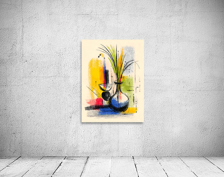 Studio Still – Abstract Vase Composition Print Wall Preview