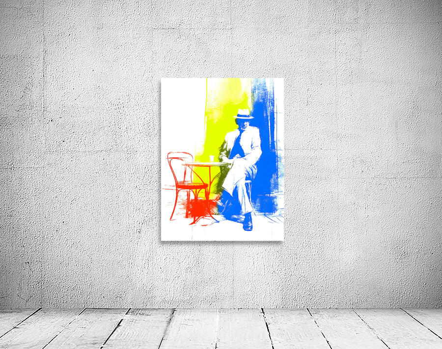 Cafe Chromatique – Modern Abstract Gentleman Print Wall Preview
