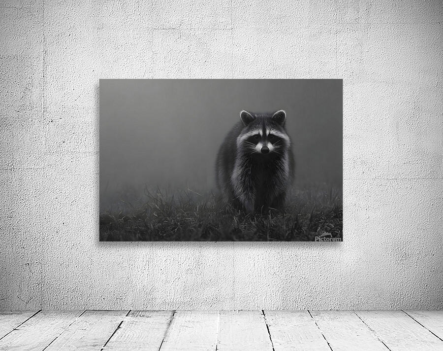 Mistwatcher - Raccoon Print Wall Preview